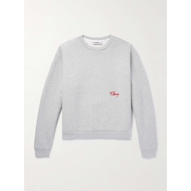 CHERRY LOS ANGELES Logo-Embroidered Cotton-Blend Jersey Sweatshirt 1647597331199701