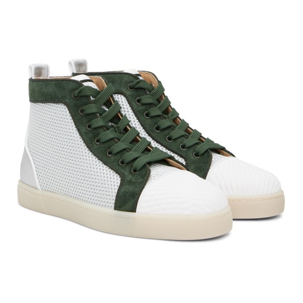 크리스찬 루부탱 크리스찬 루부탱 Christian Louboutin 오프화이트 Off-White & Green Varsilouis Sneakers 231813M231021