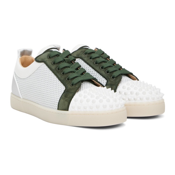 크리스찬 루부탱 크리스찬 루부탱 Christian Louboutin Green & 오프화이트 Off-White Varsijunior Sneakers 231813M237017