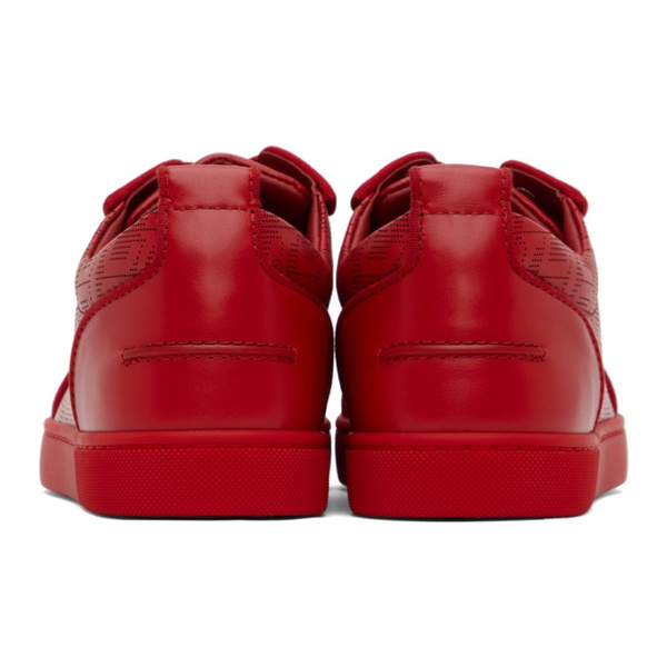 크리스찬 루부탱 크리스찬 루부탱 Christian Louboutin Red Louis Junior Spikes Orlato Sneakers 231813M237019