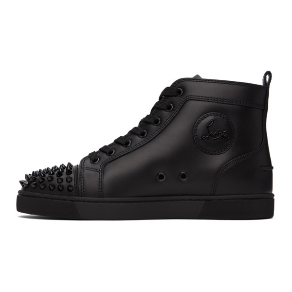 크리스찬 루부탱 크리스찬 루부탱 Christian Louboutin Black Lou Spikes Sneakers 232813M236016