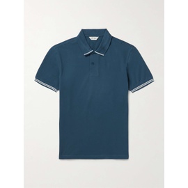 CLUB MONACO Striped Stretch-Cotton Pique Polo Shirt 1647597330914176