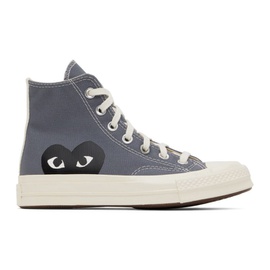 COMME des GARCONS PLAY Gray 컨버스 Converse 에디트 Edition Half Heart Chuck 70 Sneakers 222246M236002