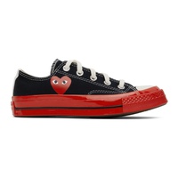 COMME des GARCONS PLAY Black & Red 컨버스 Converse 에디트 Edition Chuck 70 Low-Top Sneakers 221246M237004