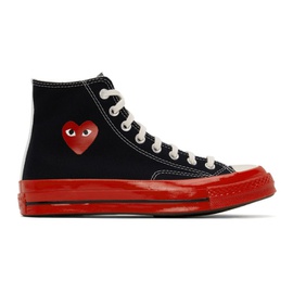 COMME des GARCONS PLAY Black & Red 컨버스 Converse 에디트 Edition PLAY Sneakers 221246M236005