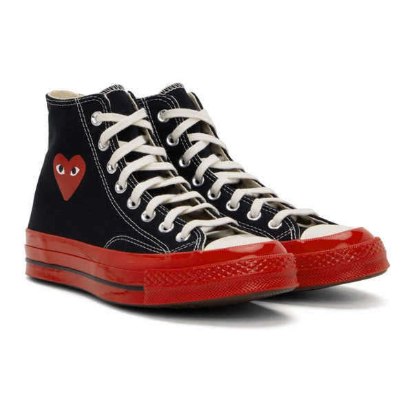  COMME des GARCONS PLAY Black & Red 컨버스 Converse 에디트 Edition PLAY Sneakers 221246M236005