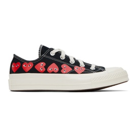 COMME des GARCONS PLAY Black 컨버스 Converse 에디트 Edition Chuck 70 Multi Heart Sneakers 232246F128002