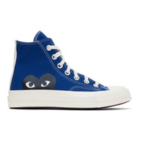 COMME des GARCONS PLAY Blue 컨버스 Converse 에디트 Edition Chuck 70 Sneakers 231246F127004
