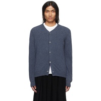 COMME des GARCONS PLAY Navy Heart Patch Cardigan 241246M200002