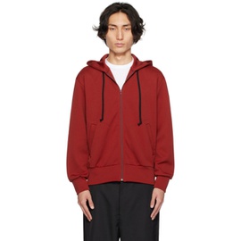 COMME des GARCONS PLAY Burgundy Invader 에디트 Edition Hoodie 232246M202003