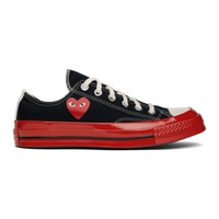 COMME des GARCONS PLAY Black & Red 컨버스 Converse 에디트 Edition Chuck 70 Sneakers 222246M237000