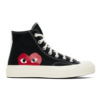 COMME des GARCONS PLAY Black & White 컨버스 Converse 에디트 Edition PLAY Chuck 70 High Top Sneakers 231246M236000