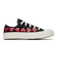 COMME des GARCONS PLAY Black 컨버스 Converse 에디트 Edition Chuck 70 Multi Heart Sneakers 241246F128001
