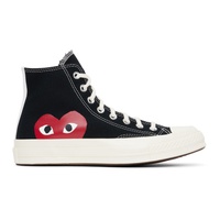 COMME des GARCONS PLAY Black 컨버스 Converse 에디트 Edition Chuck 70 High Top Sneakers 231246F127002