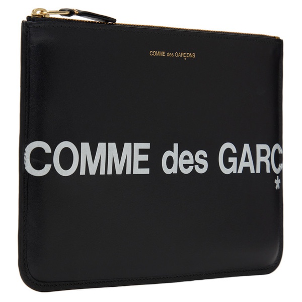  COMME des GARCONS WALLETS Black Huge Logo Pouch 241230F045006