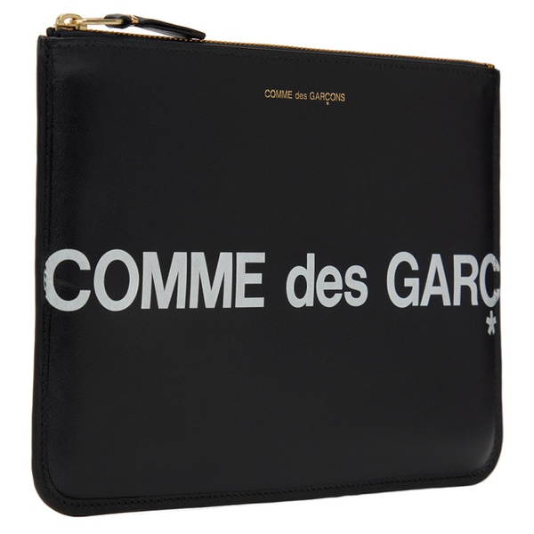  COMME des GARCONS WALLETS Black Huge Logo Pouch 241230M171000