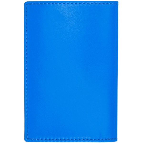 COMME des GARCONS WALLETS Blue Super Fluo Card Holder 241230M163002