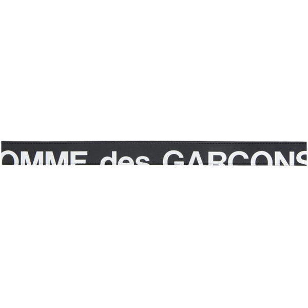  COMME des GARCONS WALLETS Black Huge Logo Belt 232230M131001