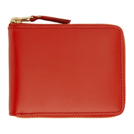 COMME des GARCONS WALLETS Orange Classic Leather Zip Wallet 222230F040001