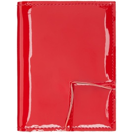 COMME des GARCONS WALLETS Red Reversed Hem Wallet 242230M163000