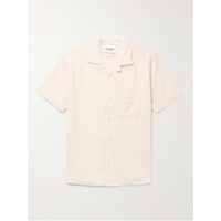 CORRIDOR Camp-Collar Broderie Anglaise Cotton Shirt 1647597308233414