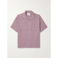 CORRIDOR High Twist Camp-Collar Crinkled-Cotton Shirt 1647597330762316