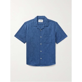CORRIDOR Camp-Collar Floral-Jacquard Cotton Shirt 1647597330762170