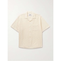 CORRIDOR Alhambra Camp-Collar Crocheted Cotton-Blend Shirt 1647597330762085