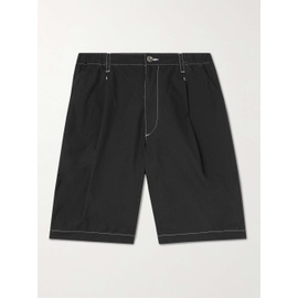 COTTLE Zen Loan Tactac Wide-Leg Pleated Cotton Shorts 42247633209169110