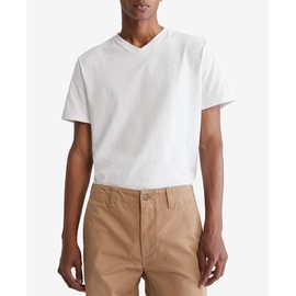 Calvin Klein Mens Smooth Cotton Solid V-Neck T-Shirt 15759372