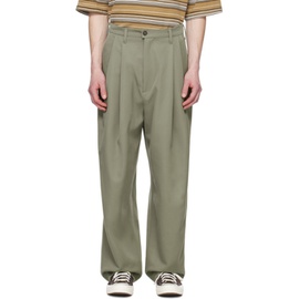 카미엘 포트젠스 Camiel Fortgens Green Suit Trousers 241109M191006