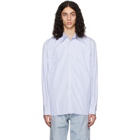 카미엘 포트젠스 Camiel Fortgens White & Blue Pocket Shirt 231109M192003
