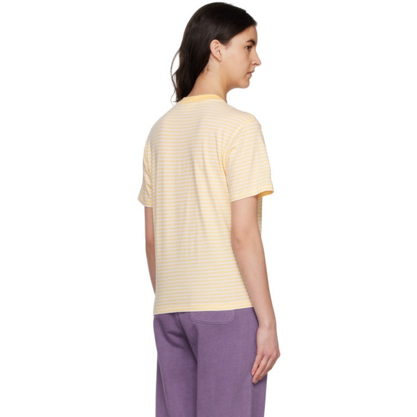 칼하트 칼하트 Carhartt Work In Progress Yellow & White Coleen T-Shirt 231111F110044