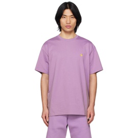칼하트 Carhartt Work In Progress Purple Chase T-Shirt 231111M213049