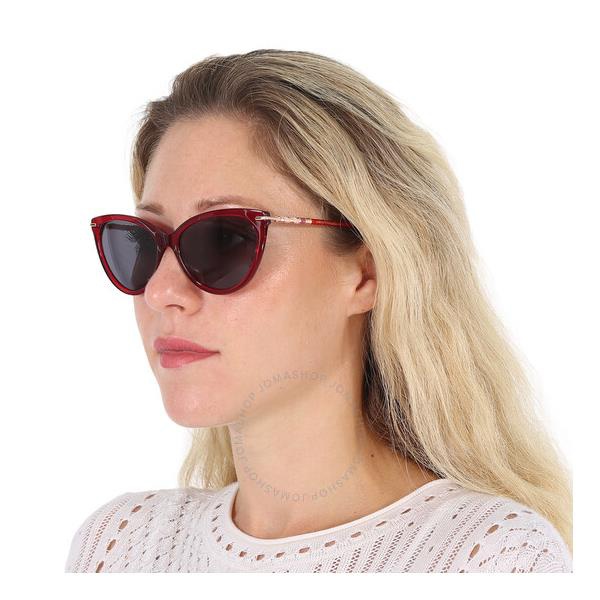  Carolina Herrera Grey Cat Eye Ladies Sunglasses HER 0093/S 0C9A/IR 57