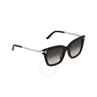 Cartier Grey Gradient Cat Eye Ladies Sunglasses CT0025SA 51 002 CT0025SA 002 52