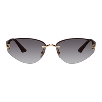 Cartier Gold Cat-Eye Sunglasses 241346M134028