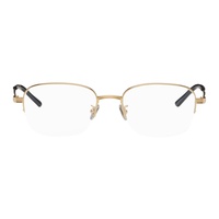 Cartier Gold Rectangular Glasses 241346M133003