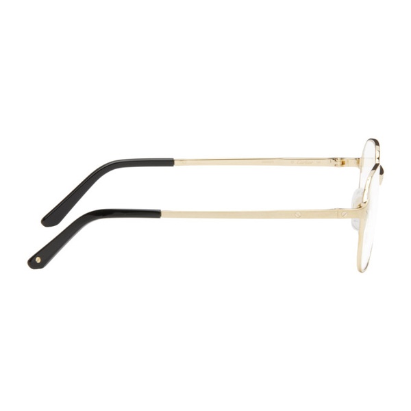  Cartier Gold Square Glasses 241346M133019