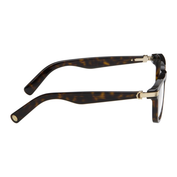  Cartier Brown Square Glasses 241346M133014