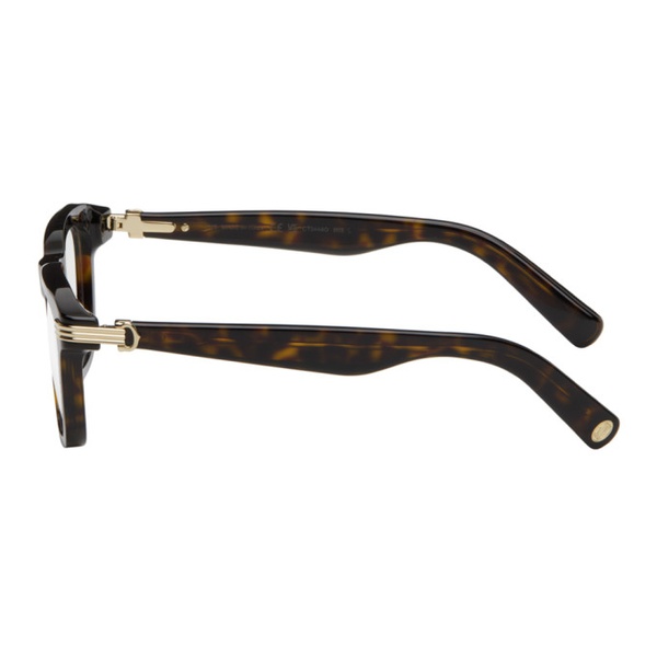  Cartier Brown Square Glasses 241346M133014