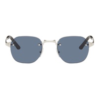 Cartier Silver Square Sunglasses 242346M134028