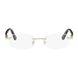 Cartier Gold Oval Glasses 242346M133004