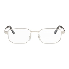 Cartier Silver Rectangular Glasses 242346M133008