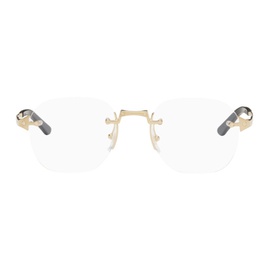 Cartier Gold Square Glasses 242346M133011