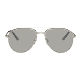 Cartier Silver Aviator Sunglasses 231346M134010
