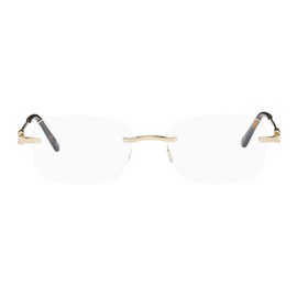 Cartier Gold Oval Glasses 241346M133006