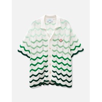 카사블랑카 Casablanca Wavy Gradient Crochet Shirt 911967
