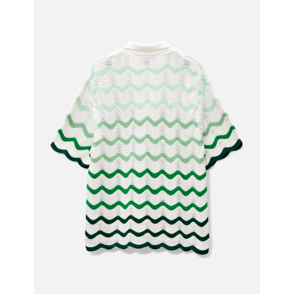  카사블랑카 Casablanca Wavy Gradient Crochet Shirt 911967