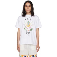 카사블랑카 Casablanca White Casa Way T-Shirt 232195M213004